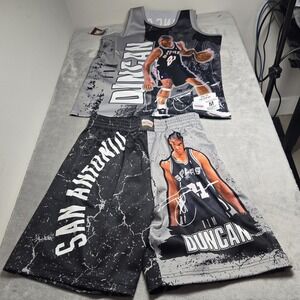 Mitchell & Ness Tim Duncan Tank Top & Shorts Set M Spurs Matching Outfit NBA Lot